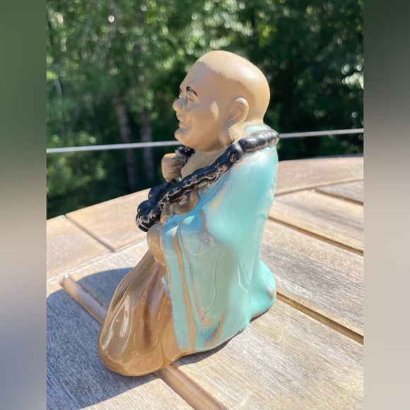 Chinese Mudman Budai Monk, Laughing Buddha, Wanjiang, Shiwan, China Mud Man - Picture 2 of 7